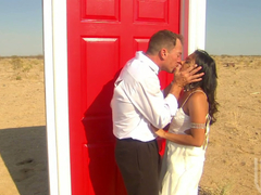 Superb Kaylani Lei gets fucked from behind in a desert