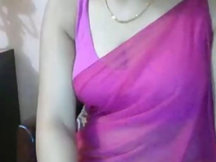 Indian Bhabhi Amateur Porn In Purple Sari Nude