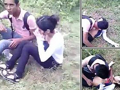 Desi College Couple Caught Outdoor