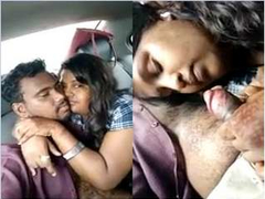 Today Exclusive-Telugu Girl Sucking Lover Dick On Car
