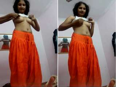 After a great sex chick from India shows her natural tits and puts on clothes
