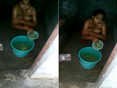Shy Indian wife allows her husband to enter to he bathroom while she is naked