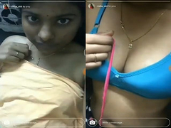 Desi whore with a great set of natural XXX boobs seems to be naked online