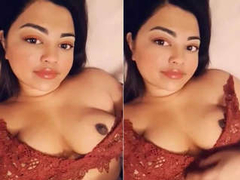 Cute young Desi bitch with massive natural boobs taking super hot XXX photos