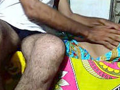 Hairy dude is groping the boobs of the Desi girlfriend XXX style on the bed