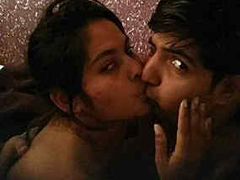 Young Desi couple are having a bit of romance as they are kissing before XXX