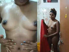 Voyeur is recording the naked Desi woman just as she got out of the shower XXX