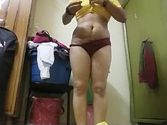 While her husband was on a trip she wanted to record her Desi body for XXX